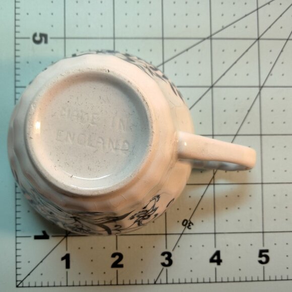 J G Meakin Blue White Floral Teacup Nordic Vintage Ceramic Cup - Picture 11 of 13